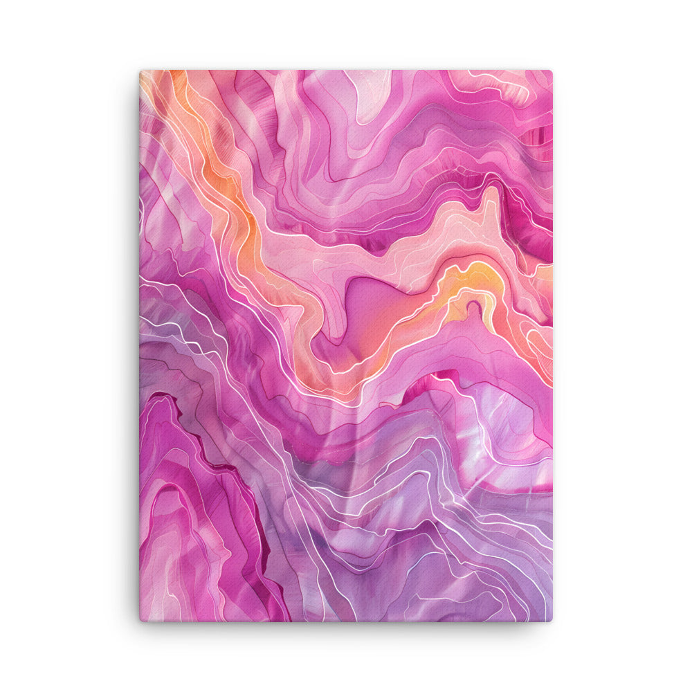 "Ethereal Geode" - Abstract Canvas Wall Art