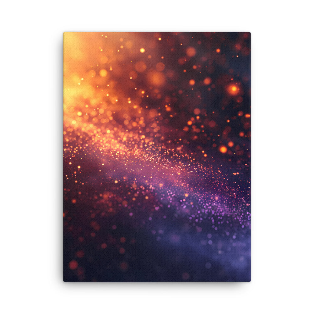 "Cosmic Glitter" - Abstract Canvas Wall Art