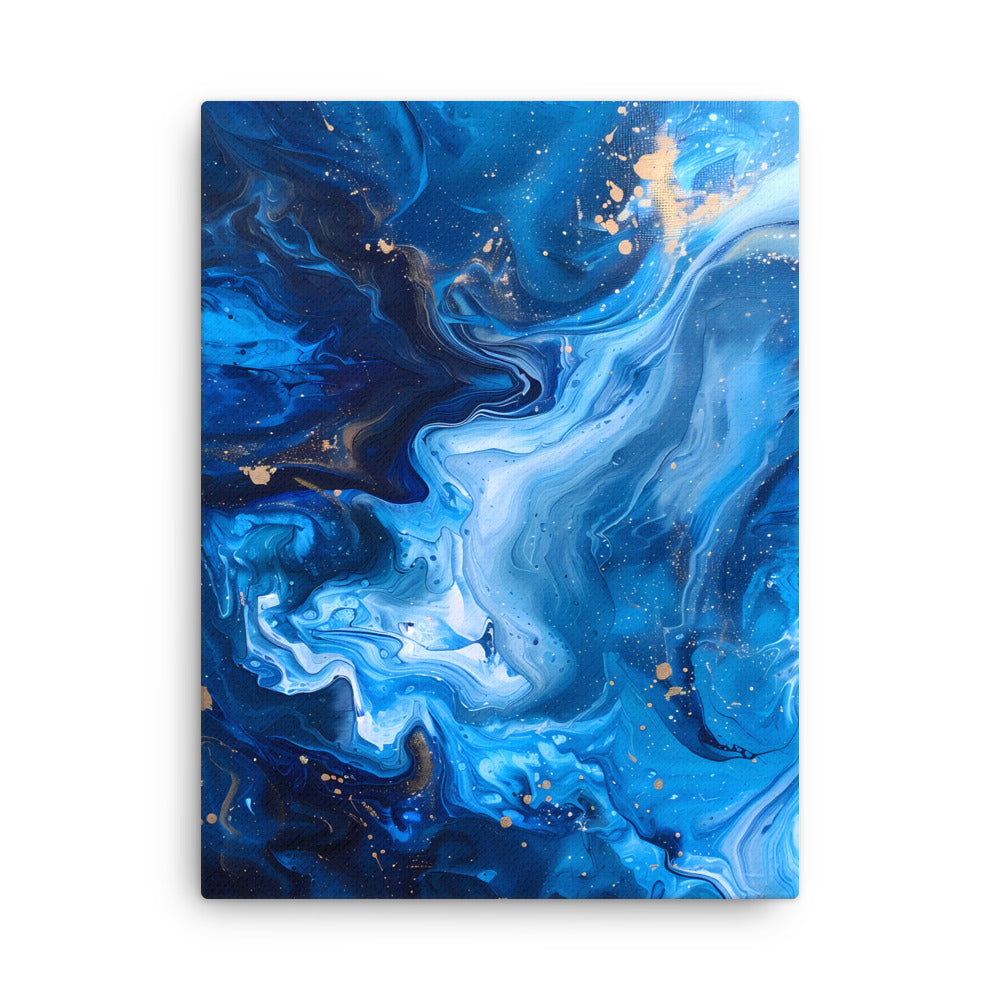 "Cosmic Waves" - Abstract Canvas Wall Art