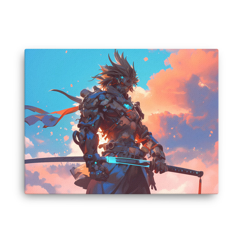 "Celestial Guardian" - Anime Canvas Wall Art