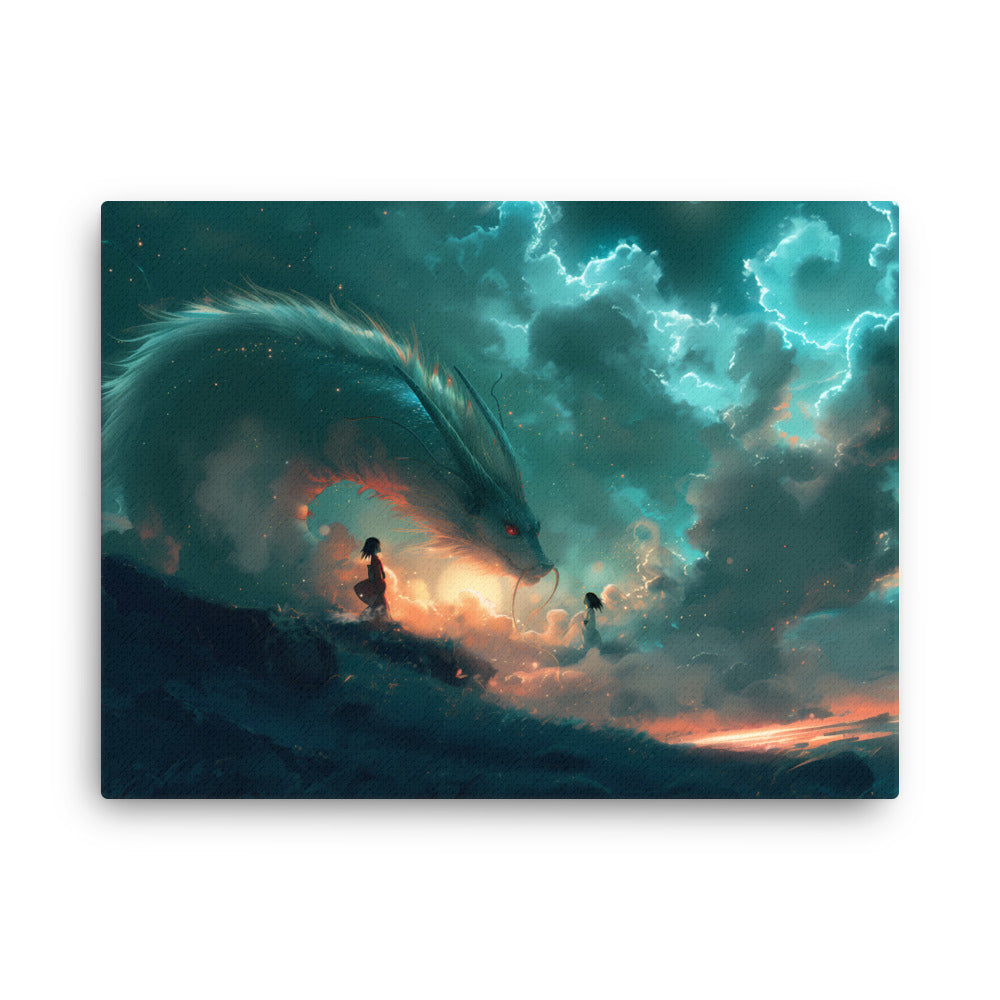 "Guardians of the Sky" from "Spirited Away" - Anime Style Canvas Art