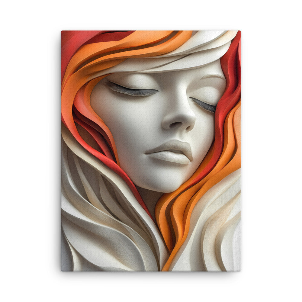 "Echoes of Silence" - Portrait Canvas Wall Art