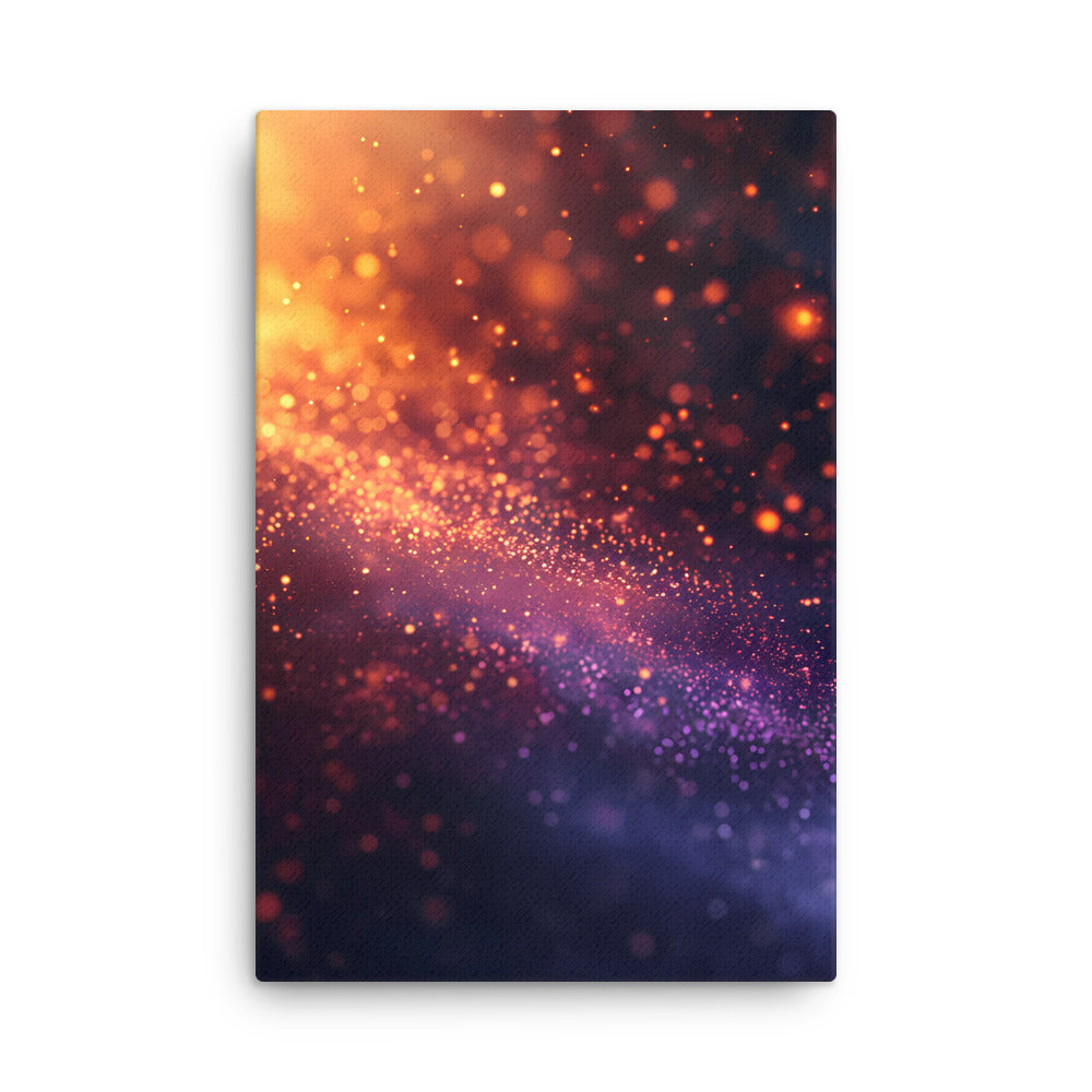 "Cosmic Glitter" - Abstract Canvas Wall Art