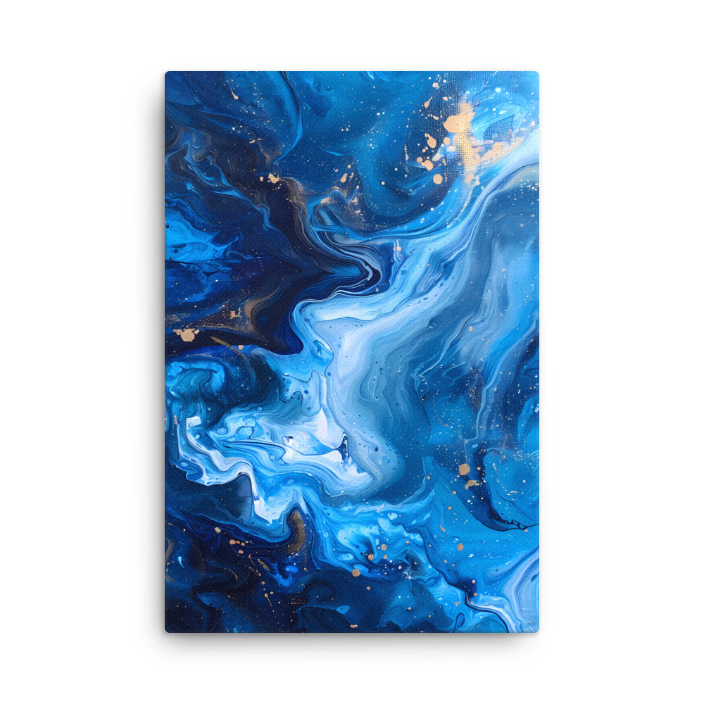 "Cosmic Waves" - Abstract Canvas Wall Art