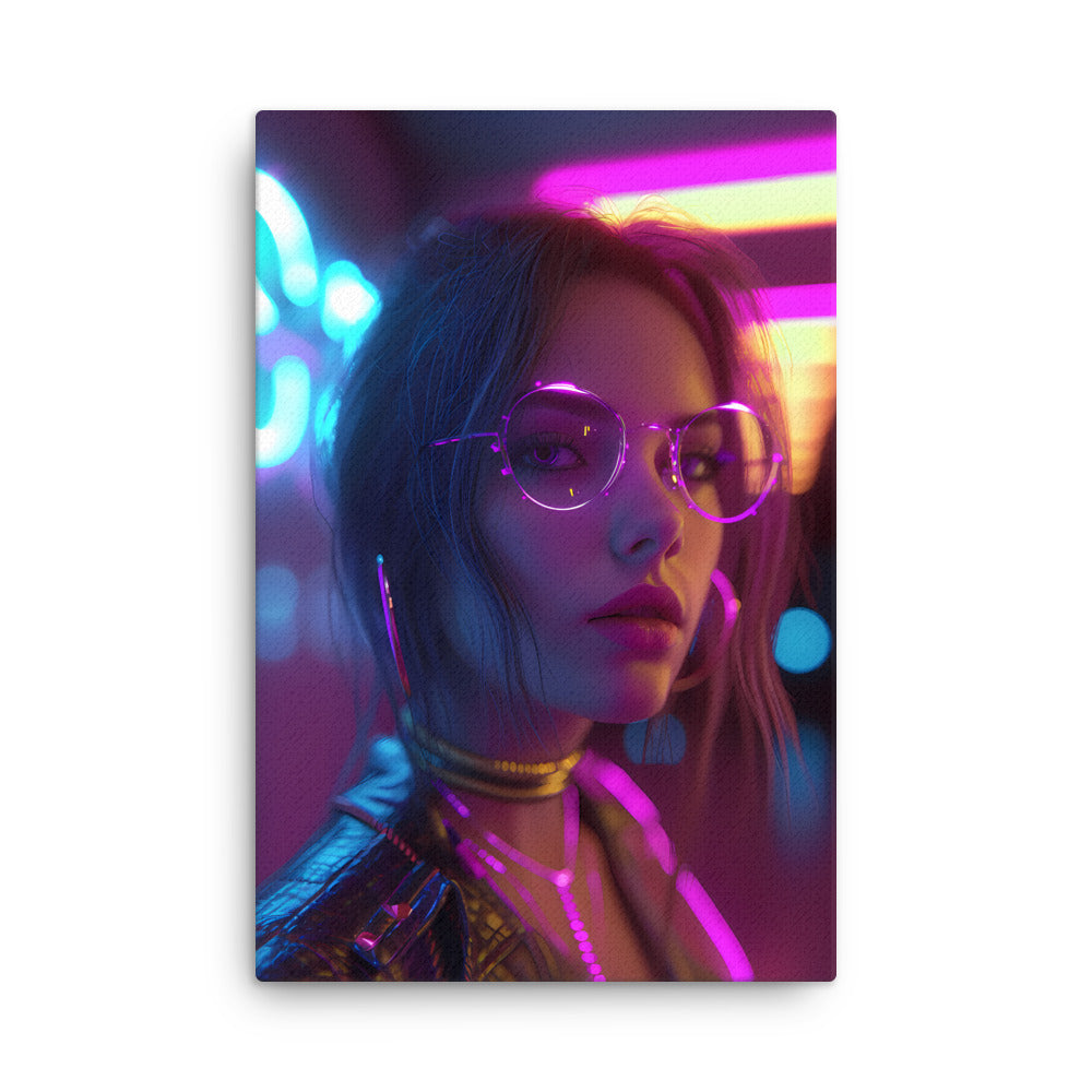 "Urban Elegance" - Cyberpunk Canvas Wall Art