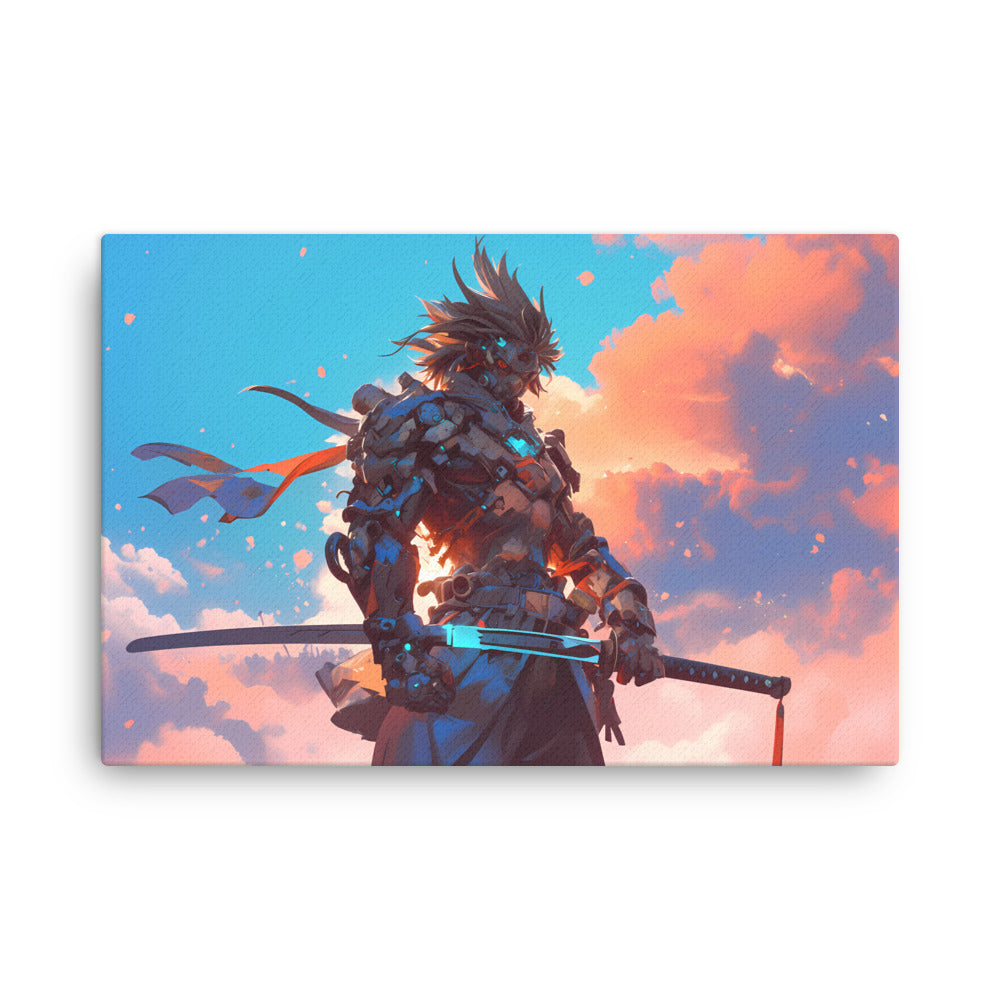 "Celestial Guardian" - Anime Canvas Wall Art