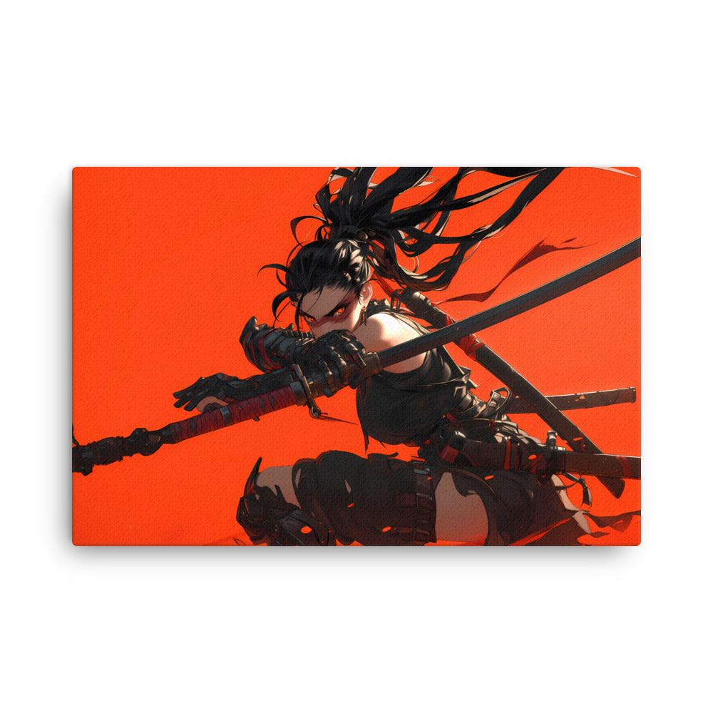 "The Shadow Fury" - Anime Canvas Wall Art