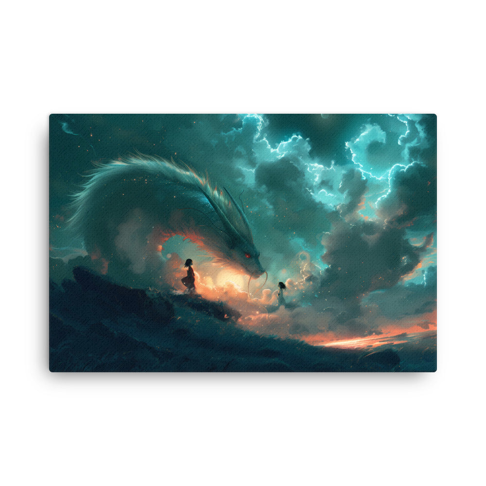 "Guardians of the Sky" from "Spirited Away" - Anime Style Canvas Art