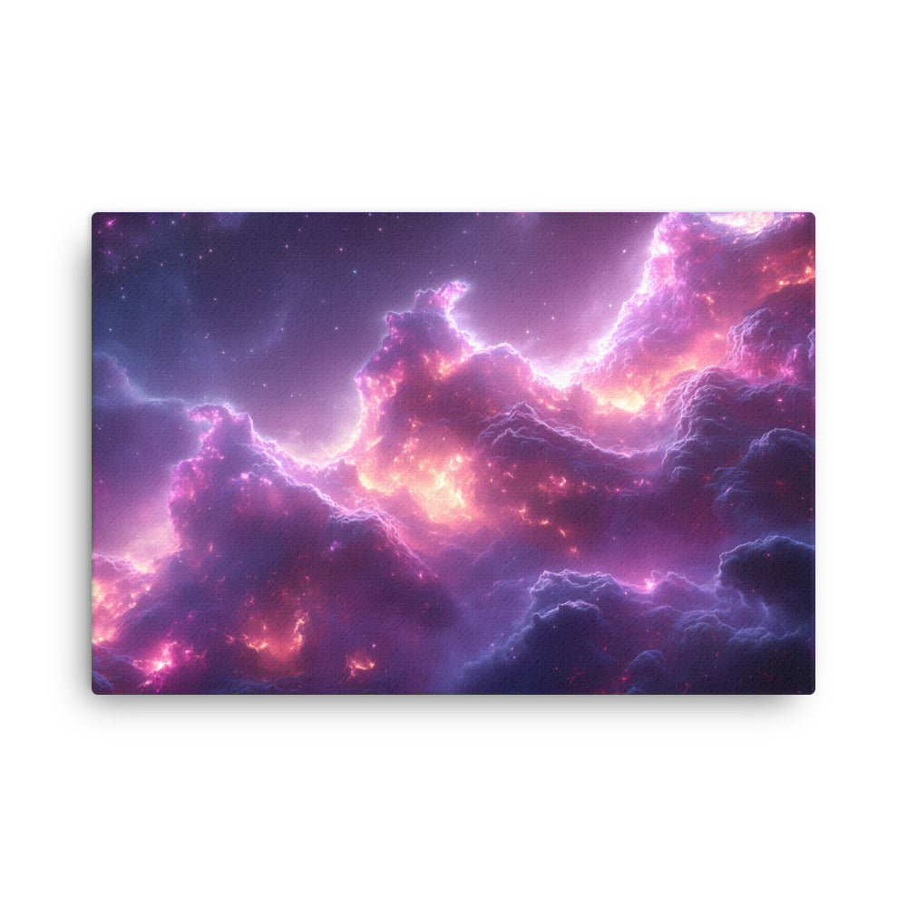 "Nebula Reverie" - Space Canvas Wall Art