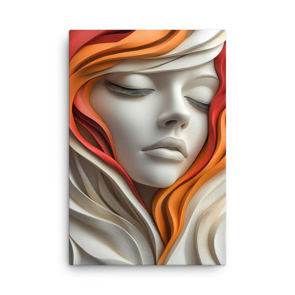 "Echoes of Silence" - Portrait Canvas Wall Art